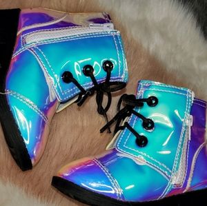 Holographic Girls Boots